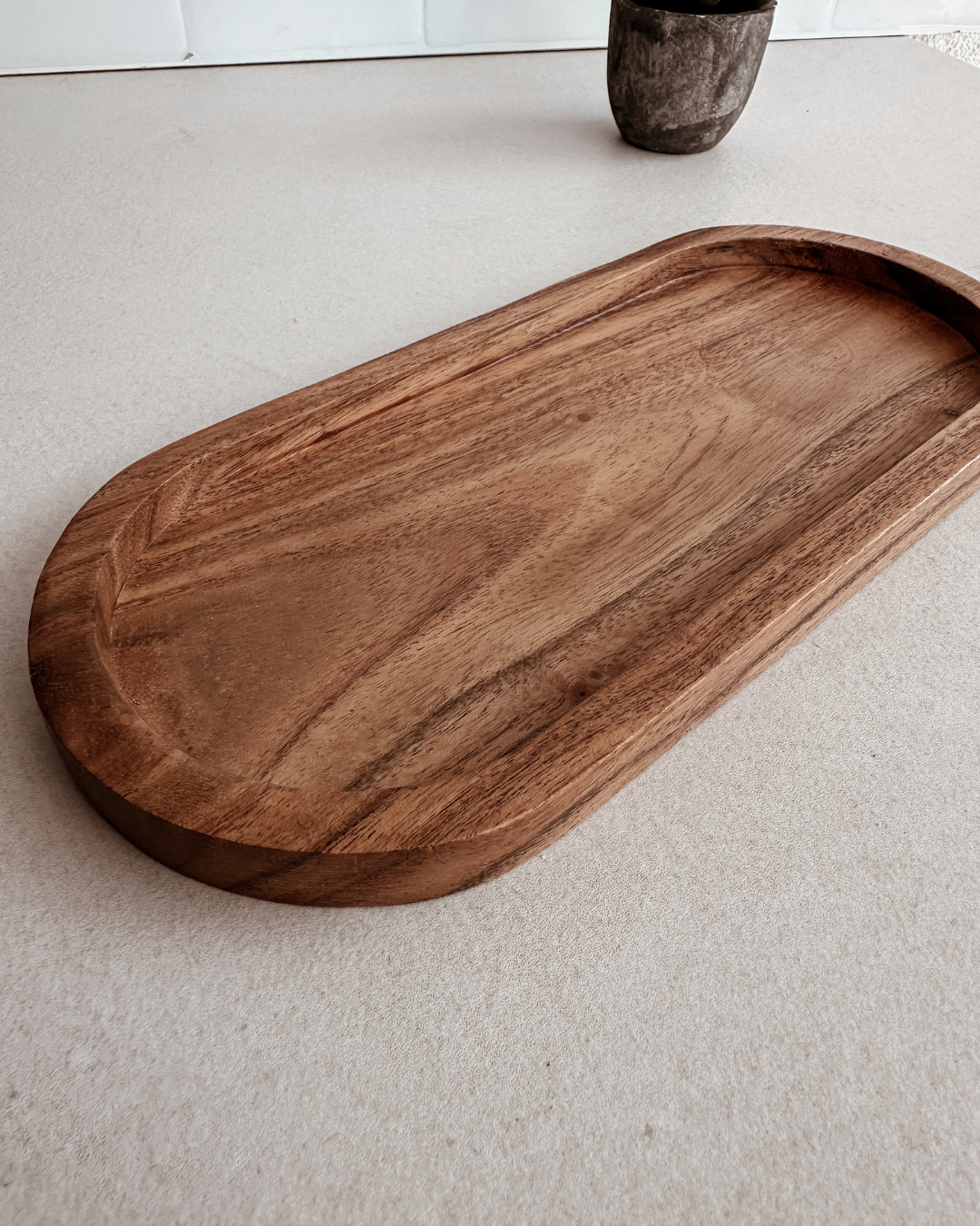 Plateau EDEN en bois d'acacia – Image 2