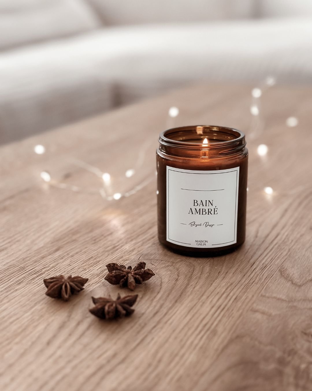 Bougie 160g - Bain Ambré